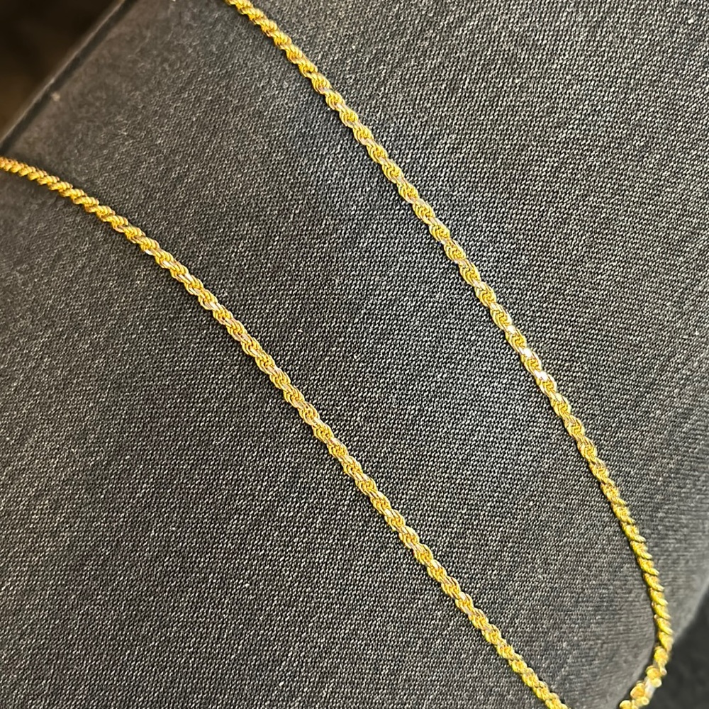 Gold rope chain 14kt